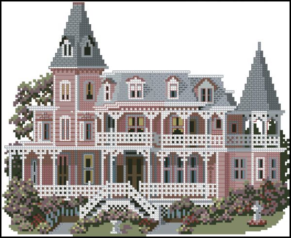 Вышивка крестом Котедж - морской ангел