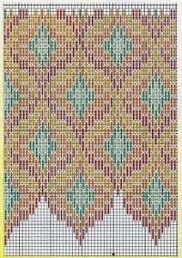 схемы вышивки барджелло - подушка