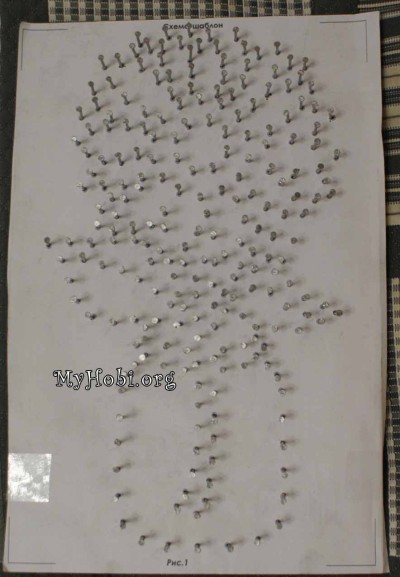 подсолнух в технике стринг-арт 