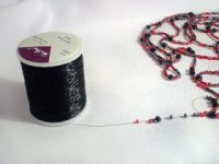 "Воздушка" - объемное колье на леске