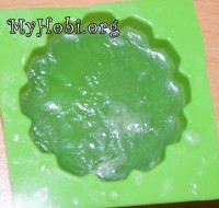 мыло из мыльной основы с хлорофилиптом