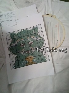 вышивка крестом енот с пряником вышивка крестом енот с пряником