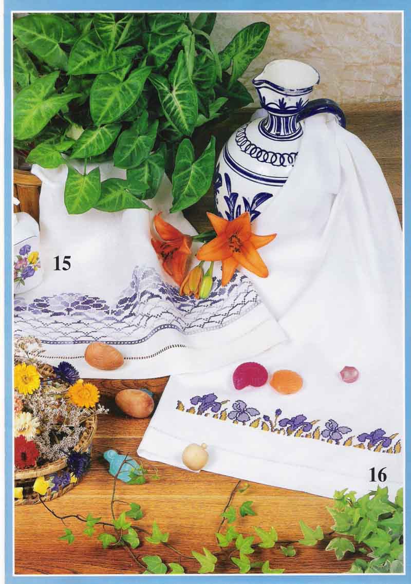 Журнал схем для вышивки крестом бордюр и орнаментов для салфеток, скатертей, полотенец, сорочек 