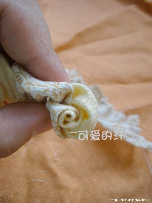 Цветок из ткани - мастер-клас как сделать своими руками