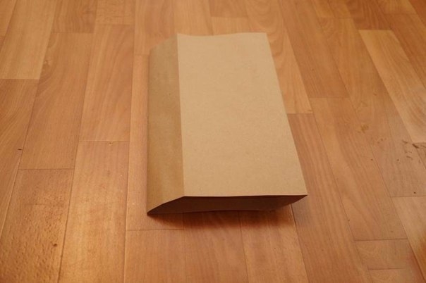Пакет из крафт-бумаги без выкройки