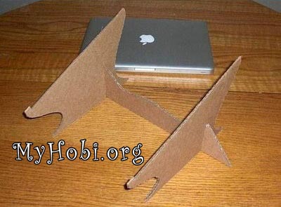 Подставка для ноутбука из картона своими руками