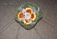 конфетный букет из подсолнухов