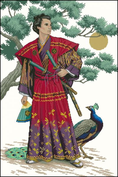 Вышивка крестом Самурай