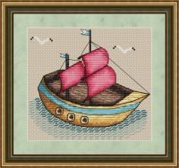 Вышивка крестом По волнам