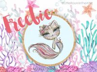 Вышивка крестом Кошечка-русалка