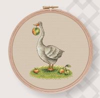 Вышивка крестом Гусь Иванович