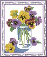 ASN3680 Country Bouquets - Pansies