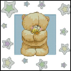 схема для вышивки крестом Маленькая звездочка