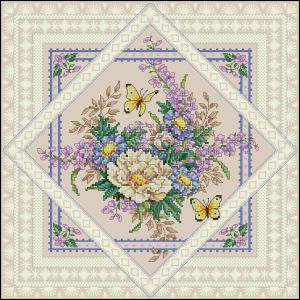 Цветочная подушка