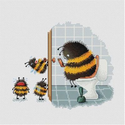 Вышивка крестом Мама занята