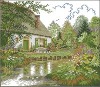 House and woodland lake