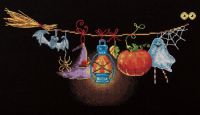 схема вышивки крестом чердачная гирлянда