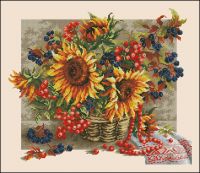 Вышивка крестом Рябиновые бусы