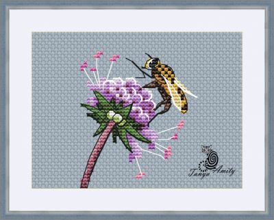 Вышивка крестом Цветочний этюд