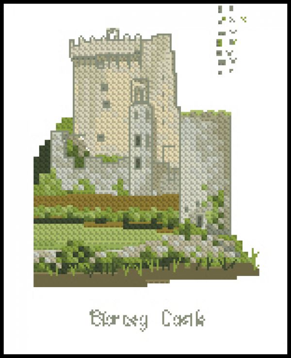 Вышивка крестом Ирландия - замок Бланди