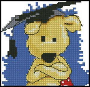 схема для вышивки крестом Умник