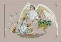 Вышивка крестом Садовый ангел