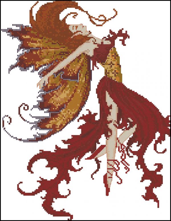 Вышивка крестом Танцующая фея