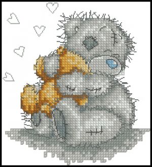 Вышивка крестом Друг для мишки