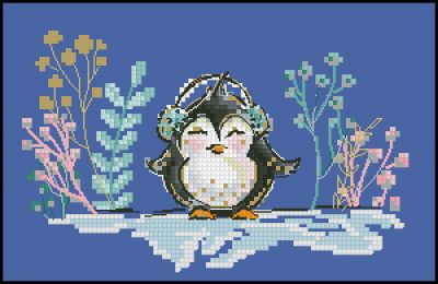 Вышивка крестом Любитель музыки