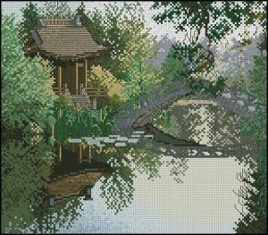 Беседка у пруда