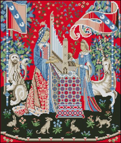 схема вышивки крестом Чувство слуха