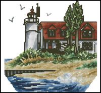 Вышивка крестом На берегу