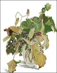 Вышивка крестом Гроздья винограда