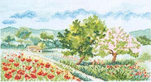 Вышивка крестом Сельский пейзаж