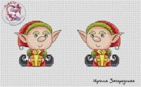 Вышивка крестом Сеня и подарок