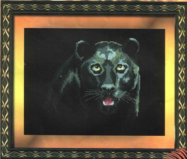 схема вышивки крестом черная пантера от чаривной мыти
