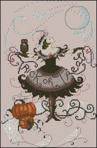 Вышивка крестом Фея хэллоуина