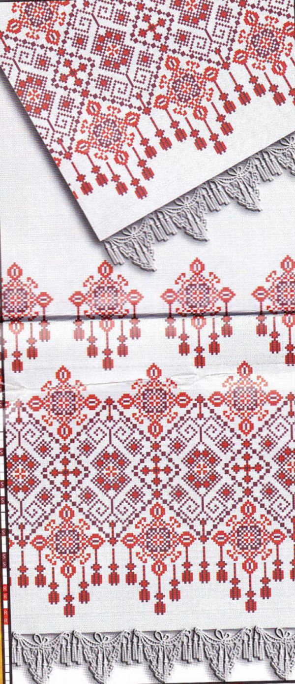 Вышивка крестом Рушник - орнамент 1
