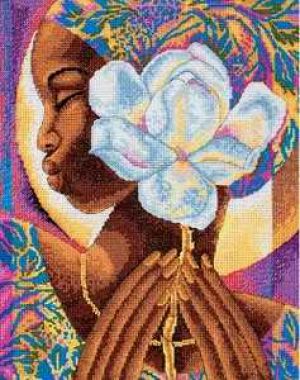 Вышивка крестом Магнолия