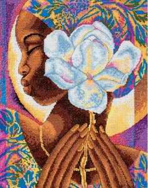 Вышивка крестом Магнолия