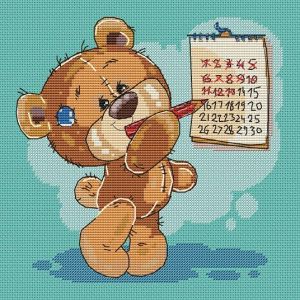 Мишка с календарем