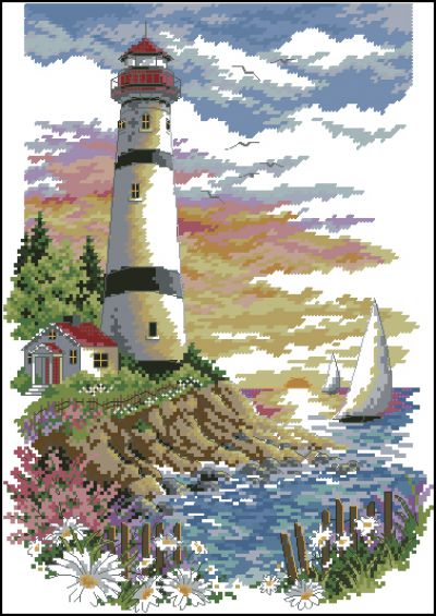 Вышивка крестом Рассвет нового дня