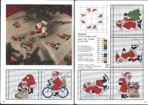 Скатерть или салфетка с Санта Клаусами