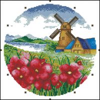 Landscape with poppies