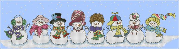 схема вышивки крестом веселое катание