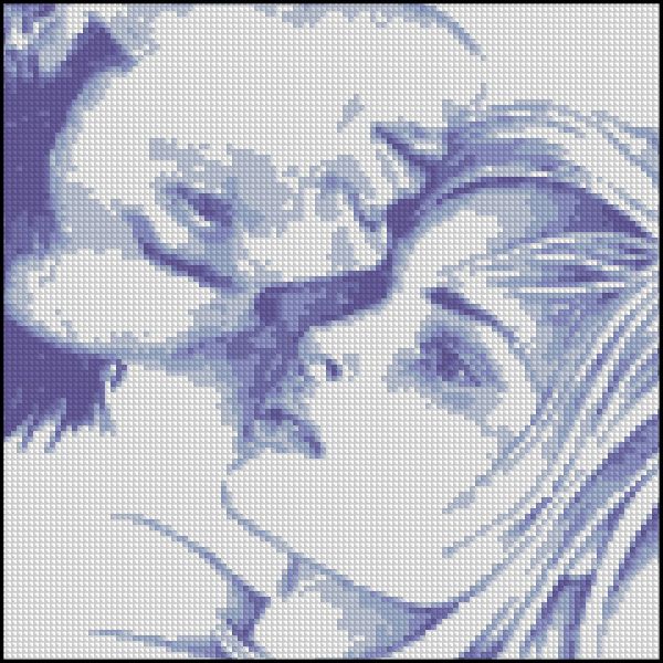 схема вышивки крестом пара