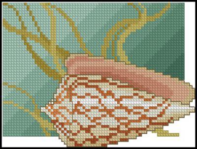 Вышивка крестом Ракушка-2