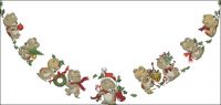 JCA -02914 Christmas Teddies Tree Skirt