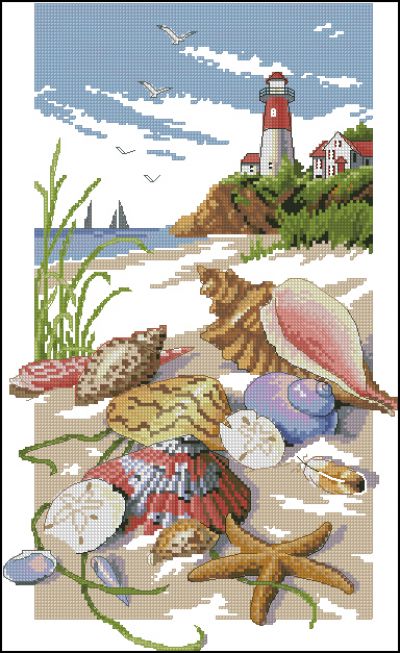 Вышивка крестом Морские сокровища