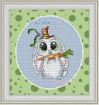 схема вышивки крестом заюшка